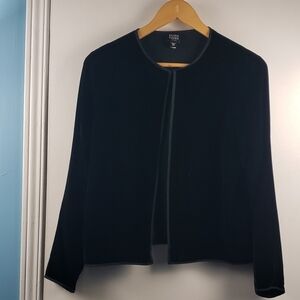 Eileen Fisher Velvet Dilk Size PS Women's Dark black Blazer